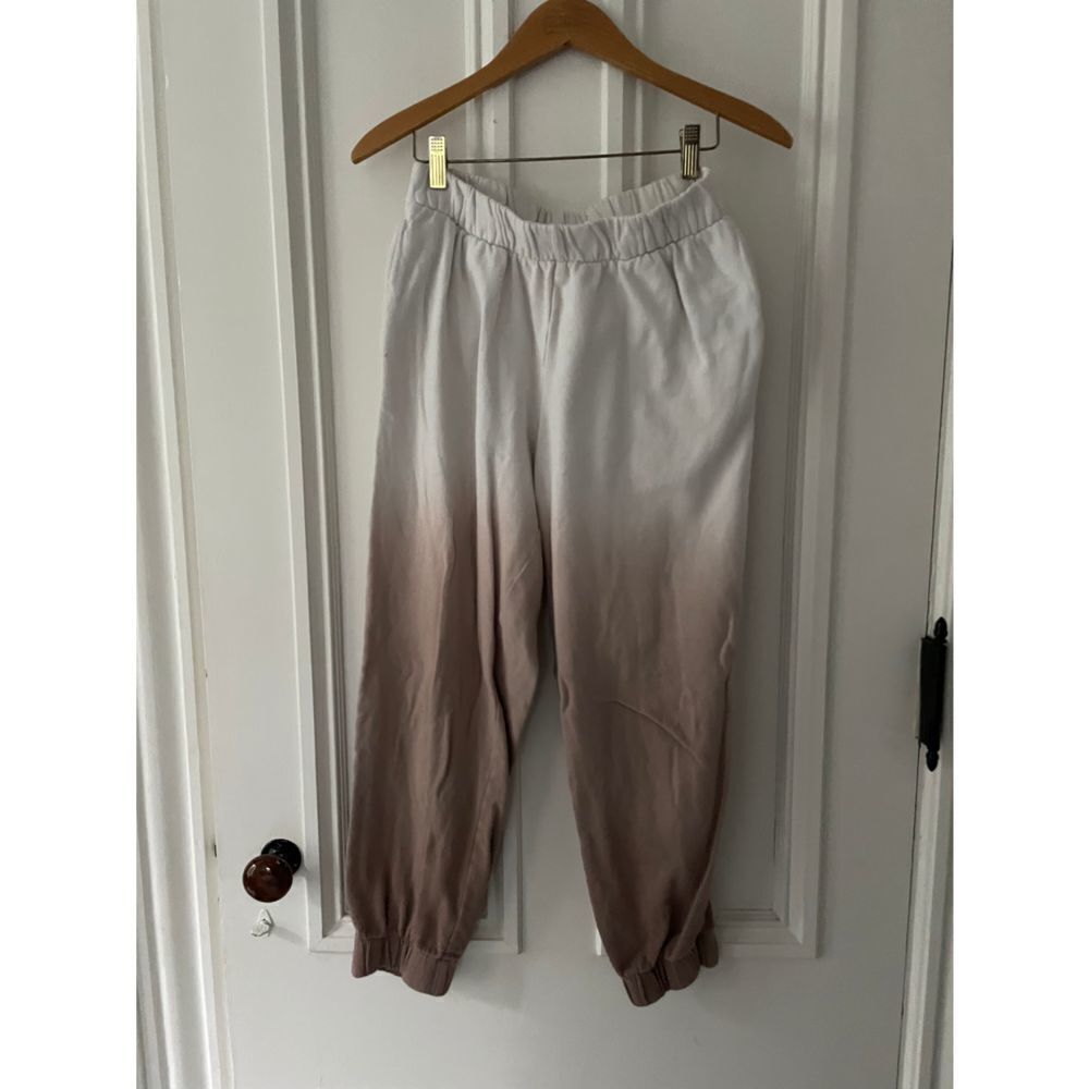 Wild fable cream/brown/mauve two tone fade sweatpants S